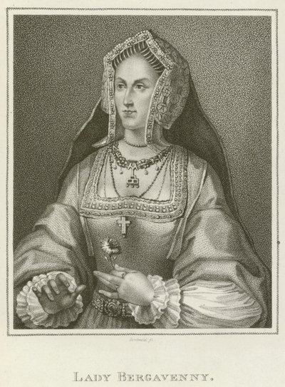 Lady Bergavenny (gravyr) av English School