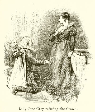 Lady Jane Gray vägrar kronan av English School
