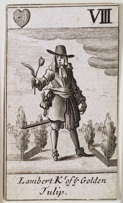 Lambert Simnel, Riddare av den gyllene tulpanen, från en uppsättning spelkort av English School