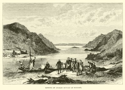Charles Edwards landstigning vid Moidart av English School