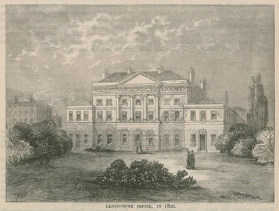 Lansdowne House, Berkley Square, år 1800 av English School