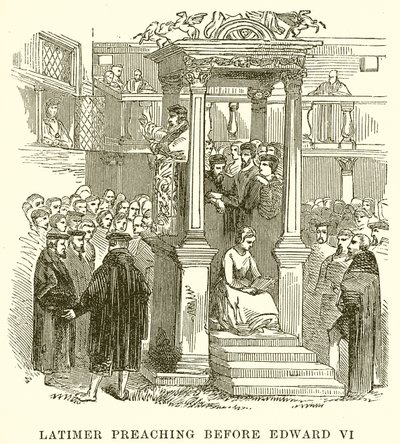 Latimer predikar före Edward VI av English School