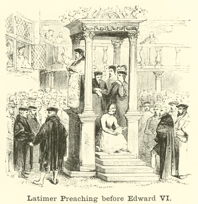 Latimer predikar före Edward VI av English School