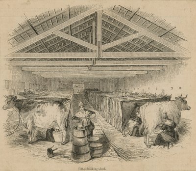 Laycocks Dairy Farm, daterad juli 1841 av English School