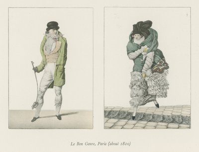 Le Bon Genre, Paris (cirka 1810) av English School