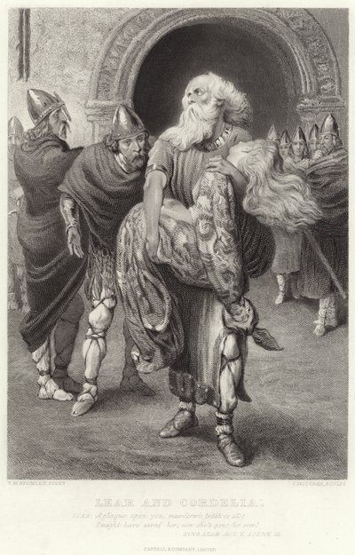 Lear och Cordelia, King Lear, Akt V, Scen III av English School