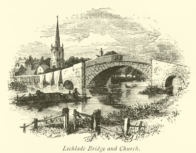 Lechladebron och kyrkan av English School