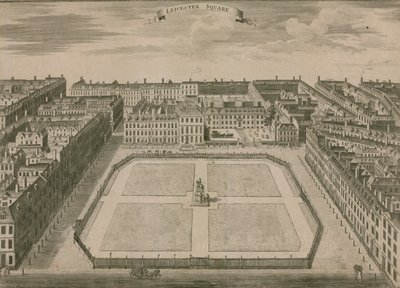 Leicester Square, London, 1754 av English School