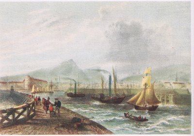 Leith Harbour 1842 von English School