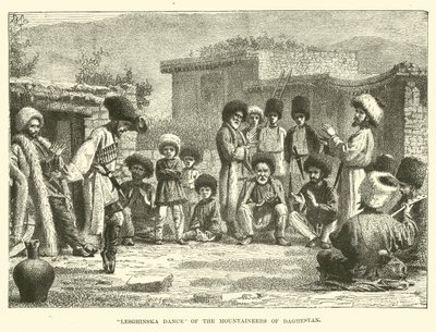 Lesghinska Dans av bergsbestigarna i Daghestan av English School