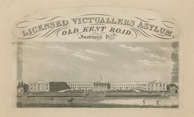 Licensierad Victuallers Asylum på Old Kent Road av English School