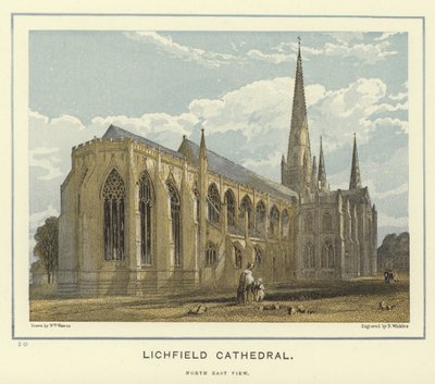 Lichfield Cathedral, nordostvy av English School