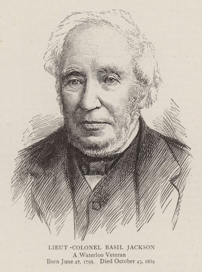 Överstelöjtnant Basil Jackson (gravyr) av English School