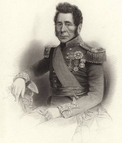 Generallöjtnant Sir John Fox Burgoyne av English School