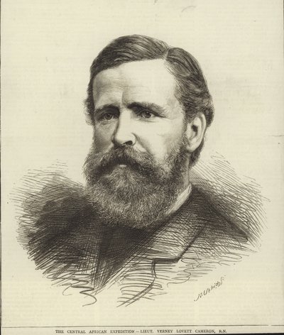 Lieutenant Verney Lovett Cameron (engraving) av English School