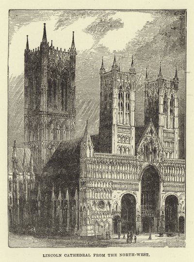 Lincoln Cathedral från nordväst av English School