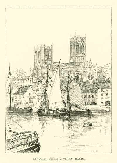 Lincoln, från Wytham Basin av English School