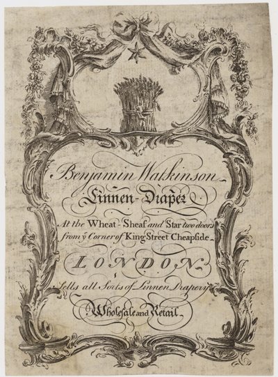Linen Draper, Benjamin Watkinson, byteskort. av English School