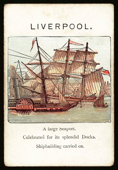 Liverpool (färglitografi) av English School