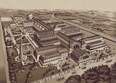 Liverpool: Shipperies-utställning 1886 (litografi) av English School