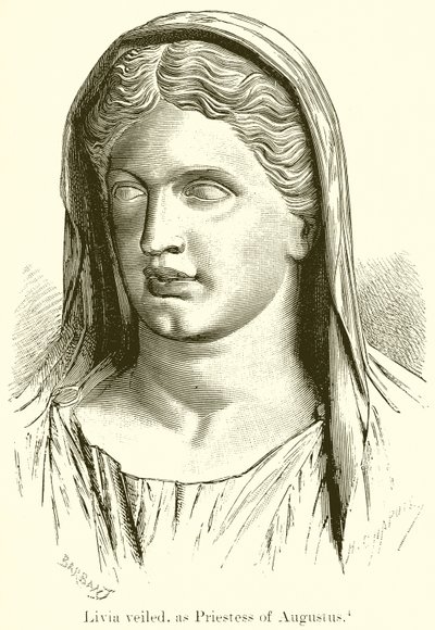 Livia Veiled, som Augustus prästinna av English School