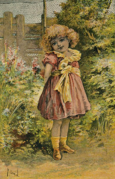 Lizzy (färglitografi) av English School