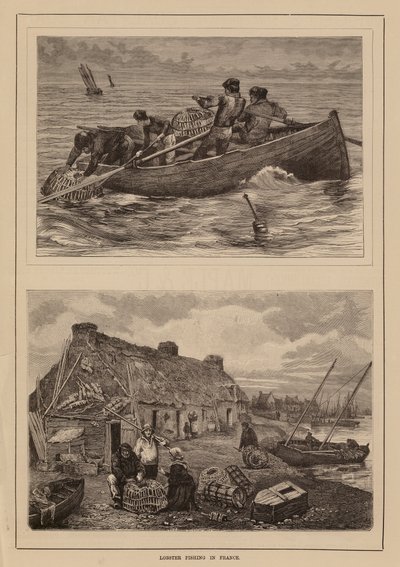 Hummerfiske, Frankrike (gravyr) av English School