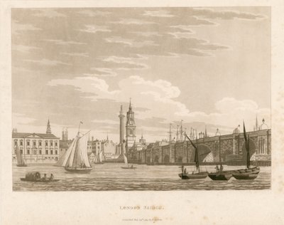 London Bridge, 1799 av English School