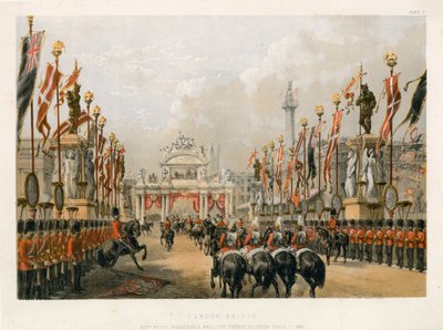 London Bridge, hålls av Honorable Artillery Company of London, 7 mars 1863 av English School
