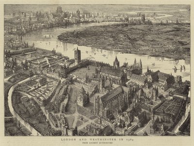 London och Westminster 1584 av English School