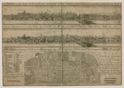 London, före och efter den stora branden av English School