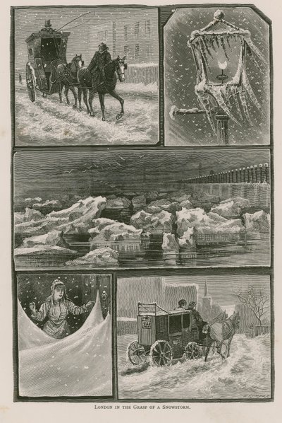 London i greppet om en snöstorm av English School