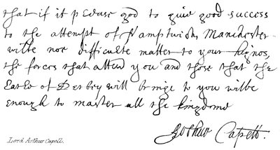 Lord Arthur Capell av English School