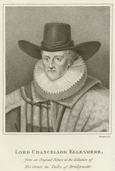 Lord Chancellor Ellesmere (gravyr) av English School
