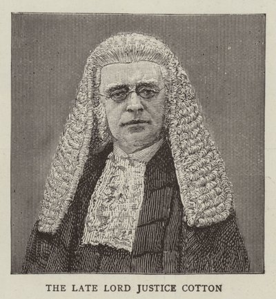 Lord Justice Cotton (gravyr) av English School