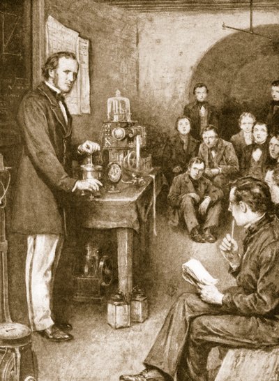 Lord Kelvin började sina vetenskapliga undersökningar i Glasgow i en vinkällare som han omvandlade till ett laboratorium av English School