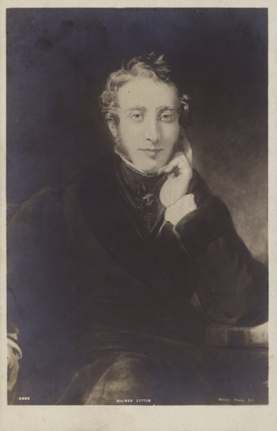 Lord Lytton (1803-1873), engelsk politiker, romanförfattare, poet och dramatiker (litografi) av English School