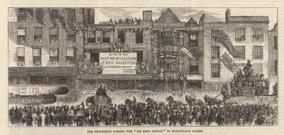 Lord Mayors Day: Processionen passerar Sir Paul Pindar av English School