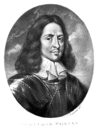Lord Thomas Fairfax (1612-71) illustration från "Portraits of Characters Illustrious in British History", graverad av Richard Earlom (1743-1822) (mezzotint) av English School