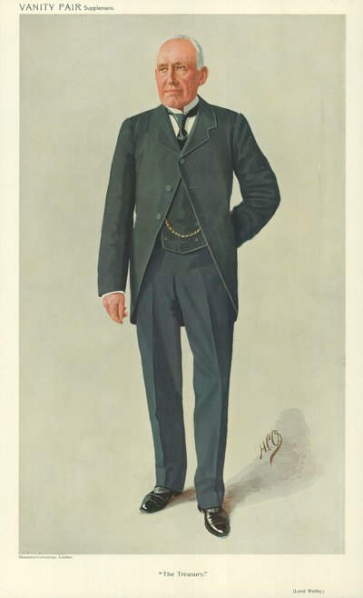Lord Welby, The Treasury, 10 mars 1910, Vanity Fair-tecknad serie av English School