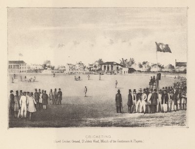 Lords Cricket Ground, S Johns Wood, Match of the Gentlemen and Players av English School