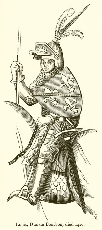 Ludvig, hertig av Bourbon, dog 1410 av English School