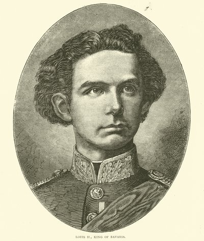 Ludvig II, kung av Bayern, oktober 1870 av English School