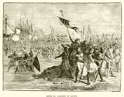 Ludvig IX landar i Egypten av English School