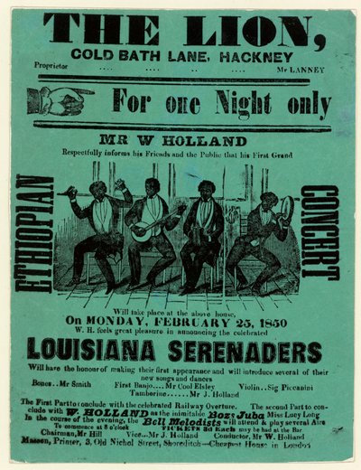 Louisiana Serenaders på Lion, Hackney av English School