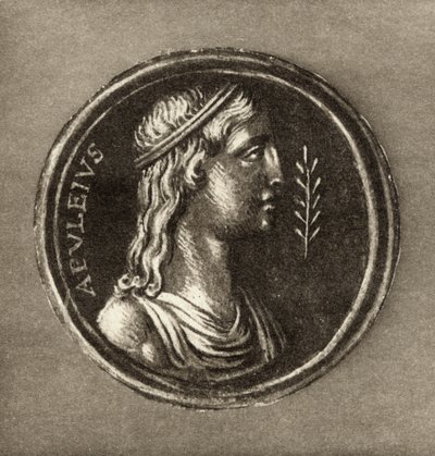 Lucius Apuleius (c.124-c.180 AD), från frontispicen till Historien om Amor och psyke av Lucius Apulieius, publicerad 1903 av English School