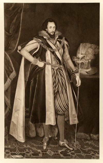 Ludovic Stuart, andre hertig av Lennox, från James I och VI, tryckt av Manzi Joyant & Co. Paris, 1904 (kollotyp) av English School