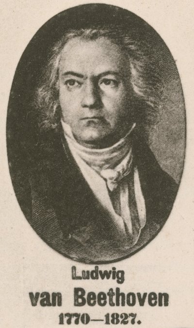 Ludwig van Beethoven (gravyr) av English School