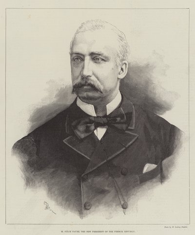 M Felix Faure, Frankrikes nye president (gravyr) av English School