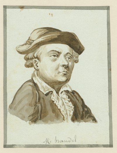 M. Handel, mitten av 1800-talet (bläck på papper) av English School